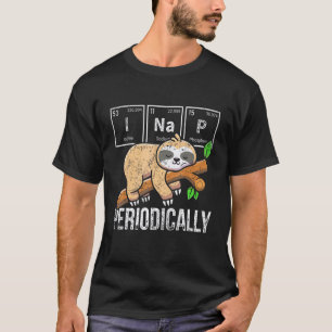 Camiseta Bicho Preguiça Fofo Tabela Periódica Ciência Quími