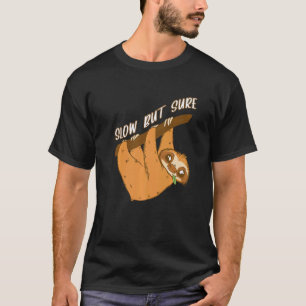 Camiseta Bicho-Preguiça Lento Mas Certo Engraçado Bicho-Pre