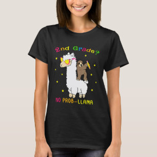 Camiseta Bicho Preguiça Llama Menina 2ª Série Sem Problemas