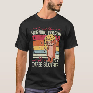 Camiseta Bicho Preguiça Não Gosta De Pessoa Matinal Cansado