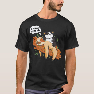 Camiseta Bicho-Preguiça & Panda Fofo Dormindo Preguiçoso C