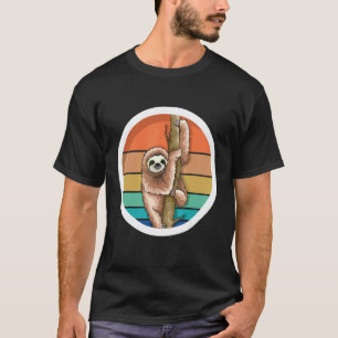 Camiseta Bicho-preguiça Vintage Retro Fofo 1