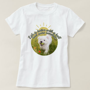 Camiseta Bichon & Bola Dias de Dente-de-Leão