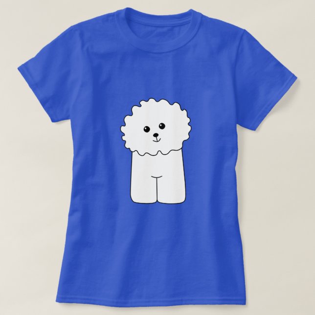 Camiseta Bichon Frise. (Frente do Design)