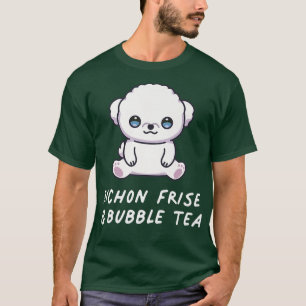 Camiseta Bichon Frise & Bubble Tea Kawaii - Cachorro de Ani