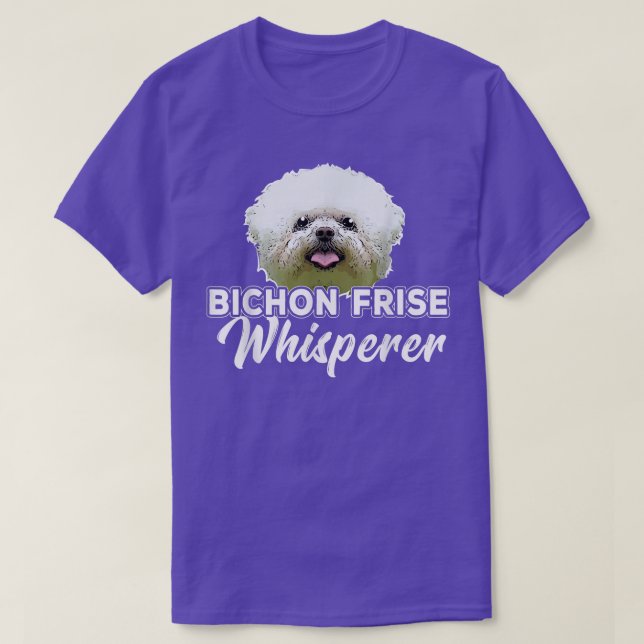 Camiseta Bichon Frise Cachorro Cachorro Cachorro Cachorro C (Frente do Design)