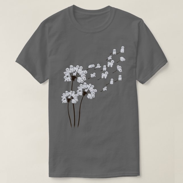 Camiseta Bichon Frise Dandelion (Frente do Design)