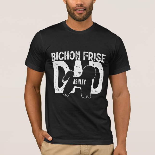 Camiseta Bichon Frisé Dog Pai Puppy Pai (Frente)