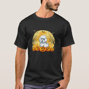 Camiseta Bichon Frise Dog Pumpkins Halloween Costume Men Wo