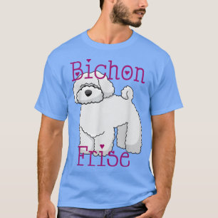 Camiseta Bichon Frise Engraçada Fresca Cachorro Branco