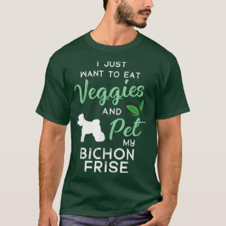 Camiseta Bichon Frise Funny Vegan Dog Lover Owner Xmas Birt