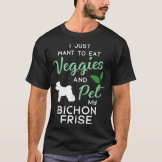 Camiseta Bichon Frise Funny Vegan Dog Proprietário do Lago 