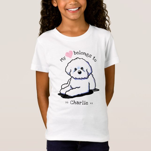 Camiseta Bichon Frise Heart-Shirt (Frente)