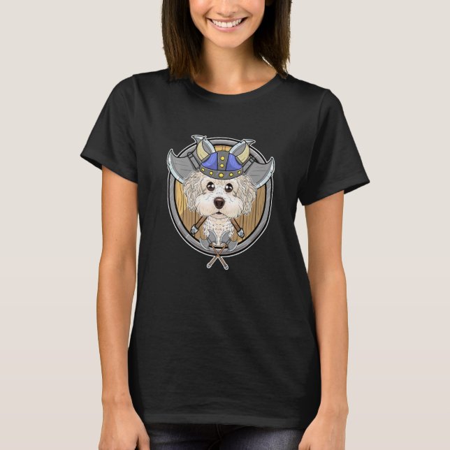 Camiseta Bichon Frise I Valhalla I Viking (Frente)