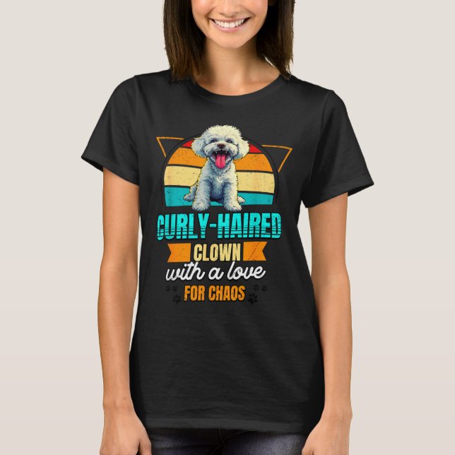 Camiseta Bichon Frise Lover Funny Bichon Frise Retro  (Frente)