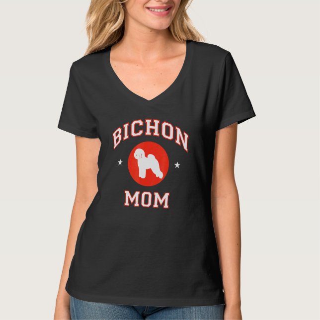 Camiseta Bichon Frise Mãe 1 (Frente)