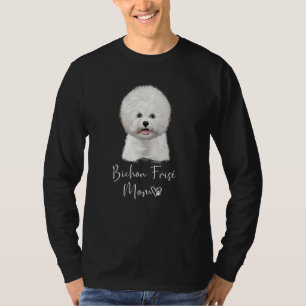 Camiseta Bichon Frisé Mãe Cute Puppy Dog Proprietário Bicho