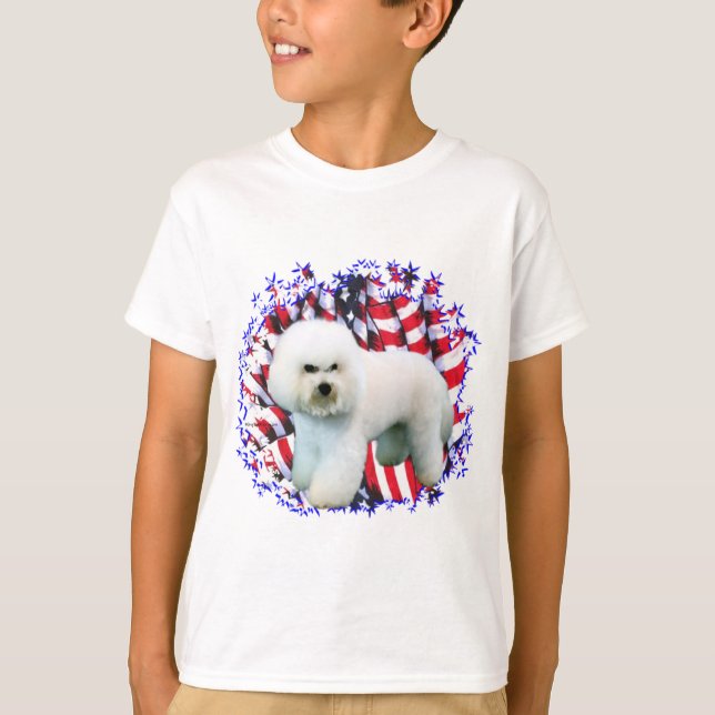 Camiseta Bichon Frise Patriot (Frente)