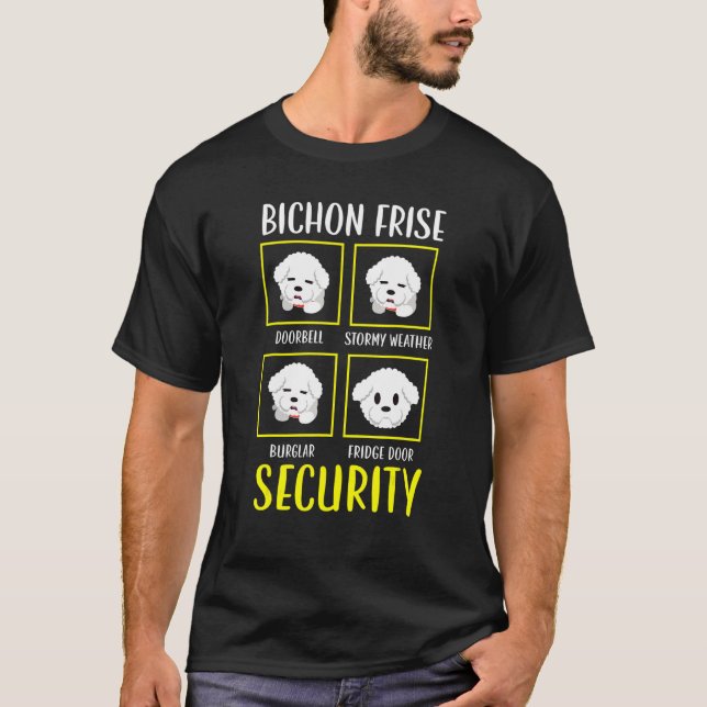 Camiseta Bichon Frise Security Curly Hair Puppy 1 (Frente)