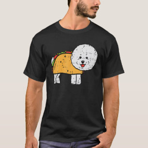 Camiseta Bichon Frise Taco Funny Cinco De Mayo Cão Mexicano