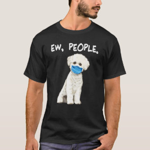 Camiseta Bichons Frise Ew People Dog Wearing Face Mask