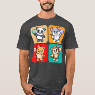 Camiseta Bichos Cachorros Com Lollipops Eu Candy I Kids I T