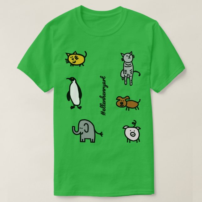 Camiseta Bichos Cachorros Crianças Como Embalagem De Vinhet (Frente do Design)