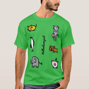 Camiseta Bichos Cachorros Crianças Como Embalagem De Vinhet