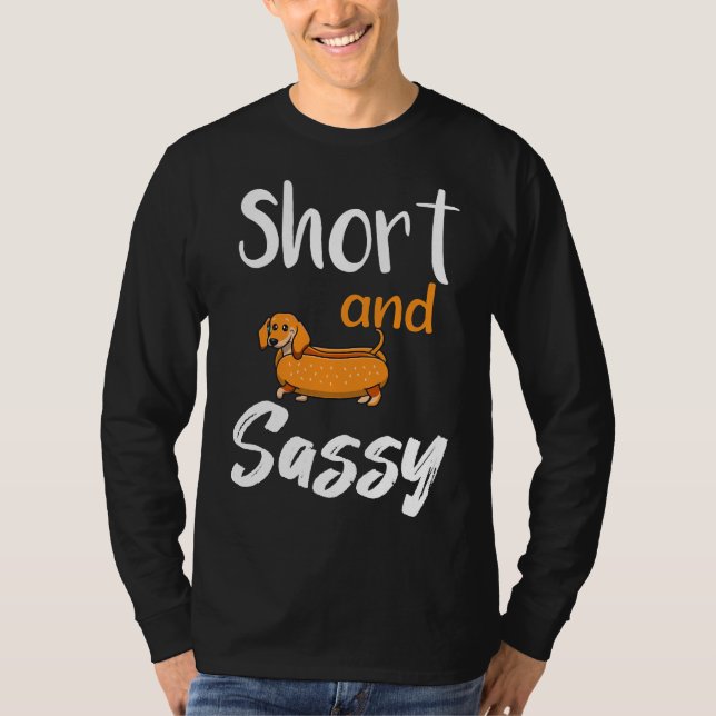 Camiseta Bichos De Dachshund Curtos E Sassosos Adoram Salsi (Frente)