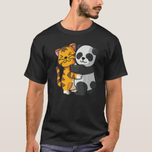 Camiseta Bichos De Jardim Zoológico De Tigre E Panda