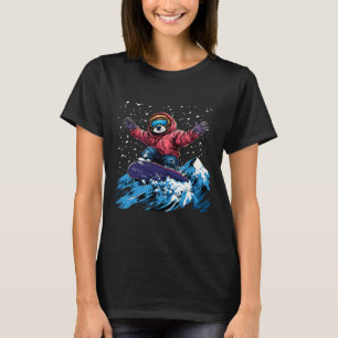 Camiseta Bichos De Neve - Lama Em Um Snowboard Snowboa