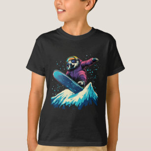 Camiseta Bichos De Neve - Lama Em Um Snowboard Snowboa