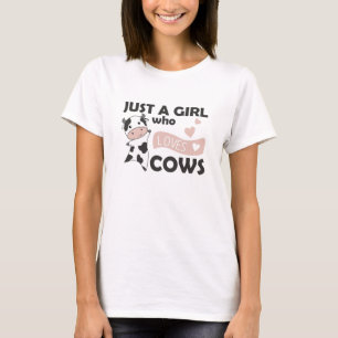 Camiseta Bichos De Vaca Para Meninas Engraçadas Amor De Cor