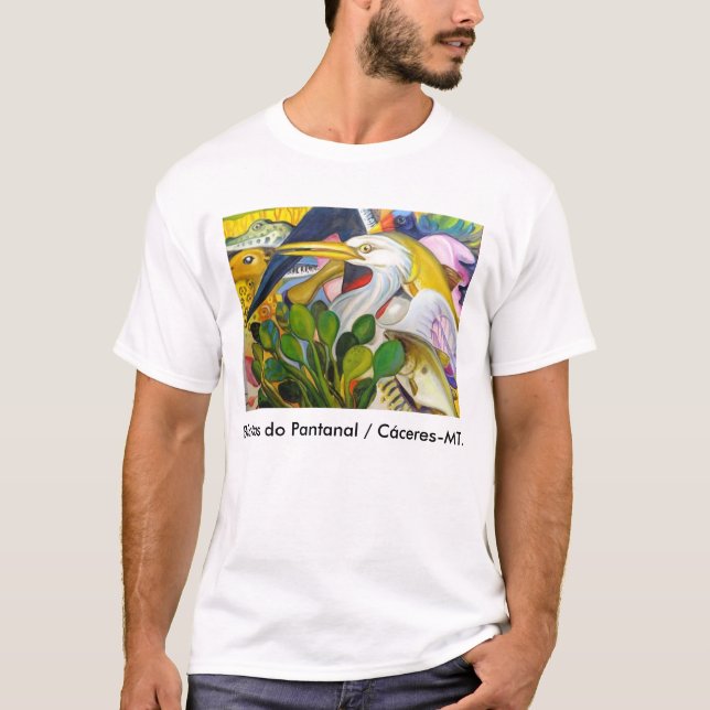 Camiseta Bichos do pantanal (Frente)