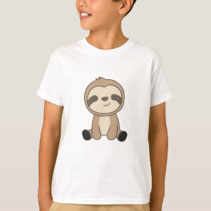Camiseta Bichos Lentos E Bonitos Para Crianças Leves Engraç