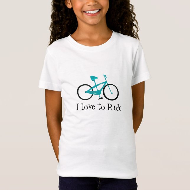 Camiseta Bicicleta Aqua com Frase (Frente)