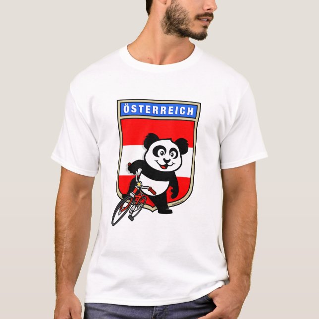 Camiseta Bicicleta Áustria - Panda (Frente)