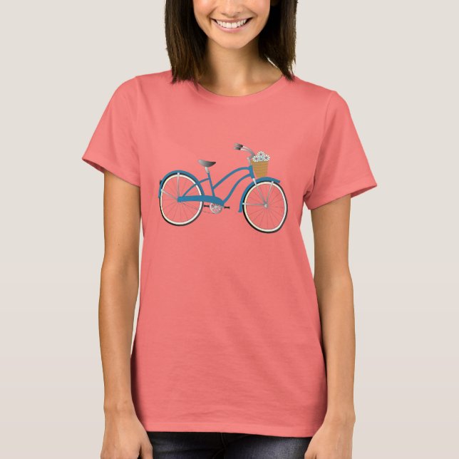 Camiseta Bicicleta Azul (Frente)