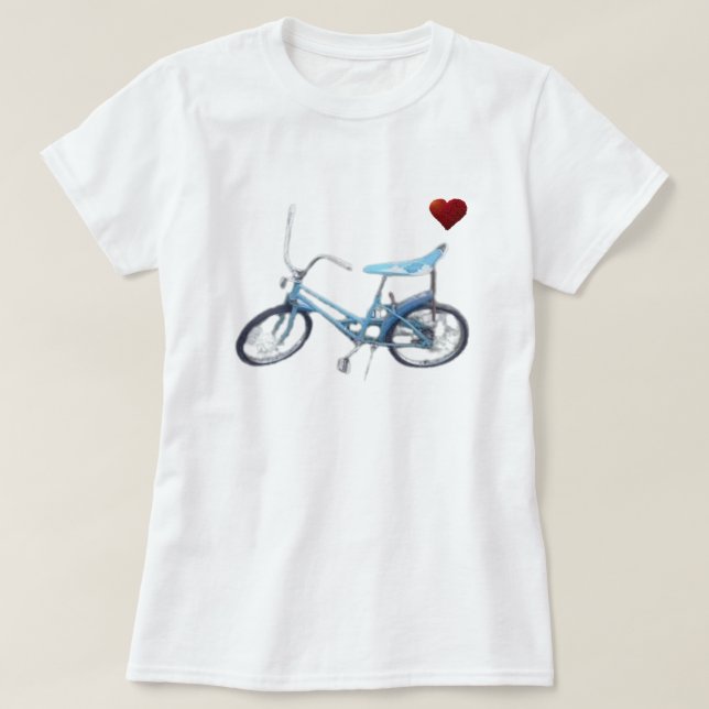 Camiseta bicicleta azul (Frente do Design)