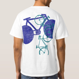 Camiseta bicicleta azul