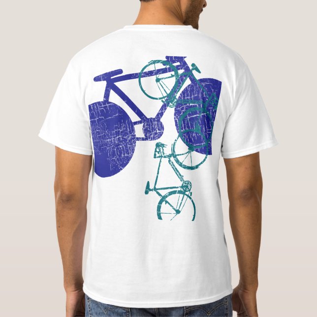 Camiseta bicicleta azul (Verso)