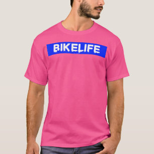 Camiseta Bicicleta Azul De Motocicleta Bm