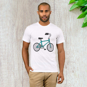 Camiseta Bicicleta Azul Simples Bicicleta Retro