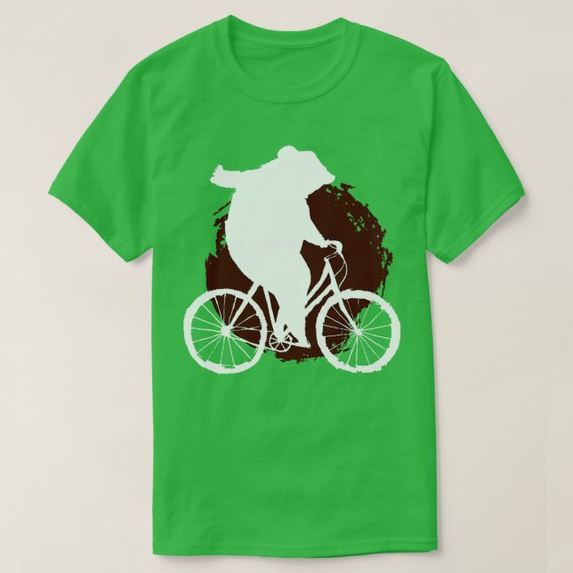 Camiseta Bicicleta Bear Animal Biker (Frente do Design)