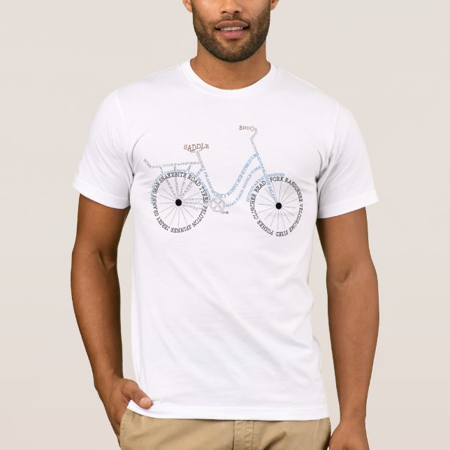 Camiseta Bicicleta Bicicleta Bicicleta Bicicletando Bicicle (Frente)