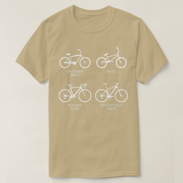 Camiseta Bicicleta Bicicleta de bicicleta de bicicleta Gift (Frente do Design)