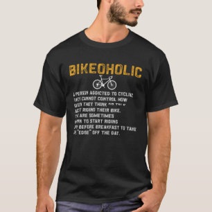 Camiseta Bicicleta Bicicleta Uma Pessoa Viciada No Ciclo B