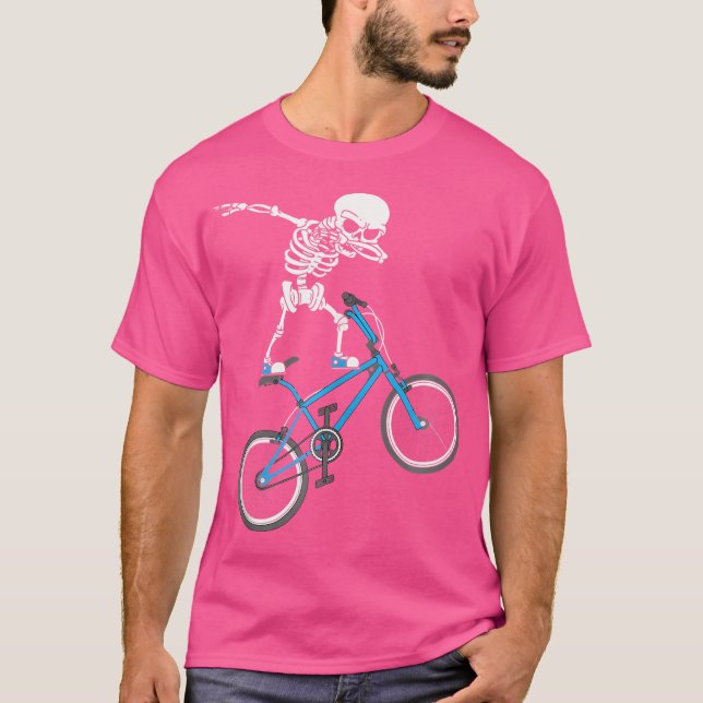 Camiseta Bicicleta Bmx Bicicleta Mtb De Skeleton (Frente)