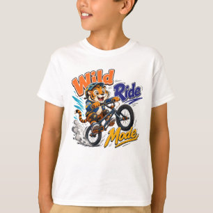 Camiseta Bicicleta BMX Tiger Gráfico de Corrida Selvagem