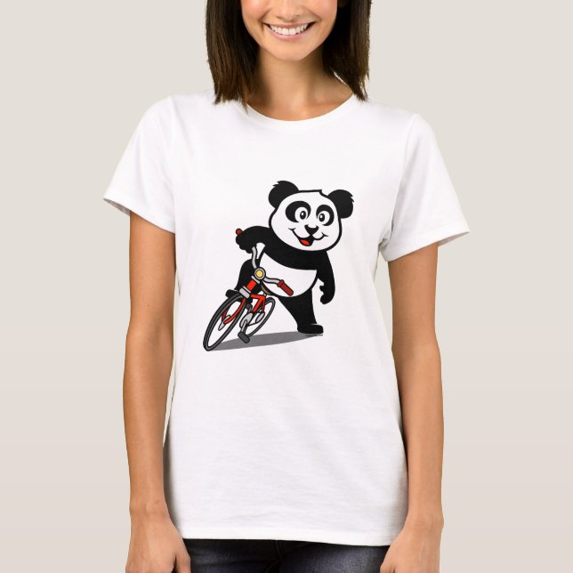 Camiseta Bicicleta Bonita Panda (Frente)